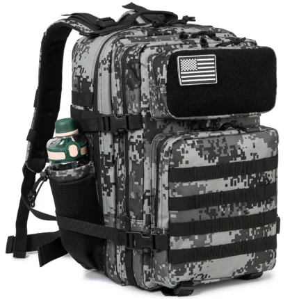 45L Tactical Backpack survival Bag Hunting MOLLE Backpack GYM For Men EDC Outdoor Hiking Rucksack Witch Bottle Holder