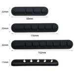 Silicone USB Cable Organizer USB Charging Cable Winder Desktop Tidy Management Clips Cable Holder For Mouse earphone Accessories - Image 6